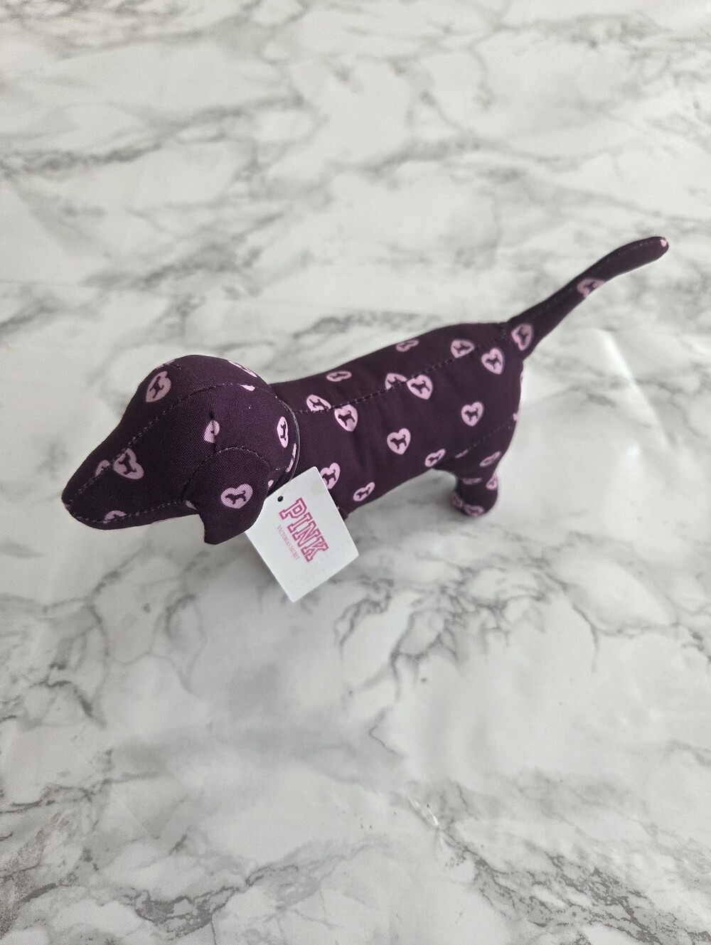 Victoria's Secret Pink Hearts Dog Plush Toy 2026 - Picture 5 of 7
